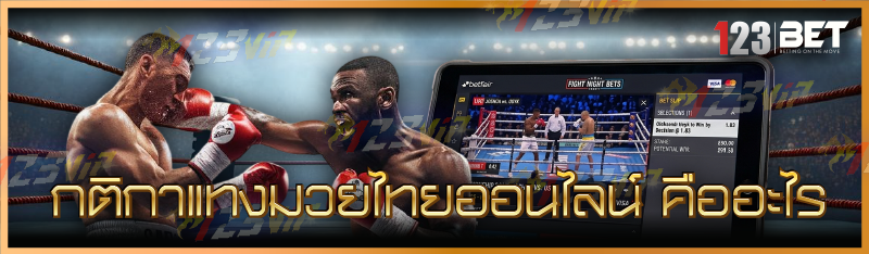 กติกาแทงมวยไทยออนไลน์